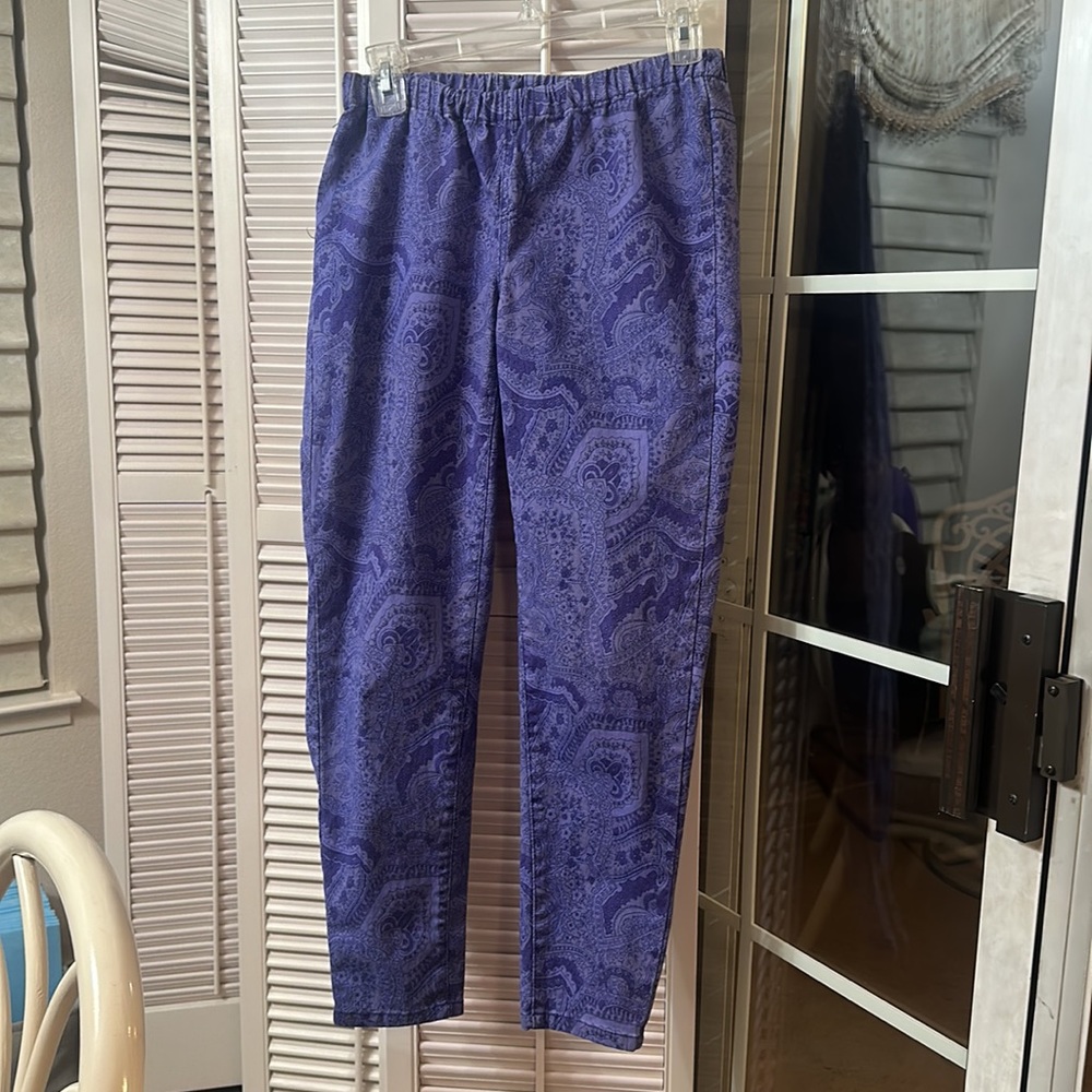 Diane Gilman DG2 printed Jeans (Elastic Waist) PETITE SMALL 💜